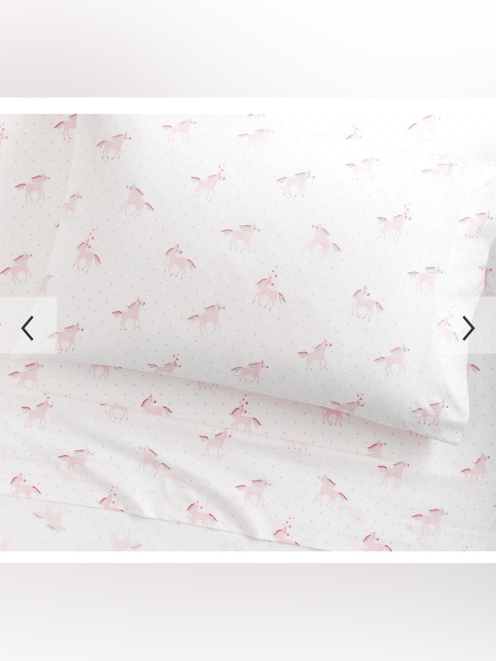 Pottery Barn Kids Rainbow Unicorn Sheets